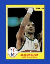 1985-86 Star Court Kings Set-Break # 12 Alex English NM-MT OR BETTER *GMCARDS*