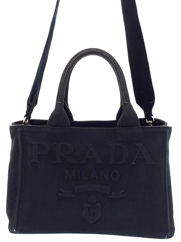 PRADA Women's Canvas Exterior Shoulder Bag Bags & Handbags for
