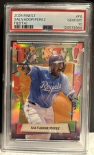 2025 Topps Finest - Fiesta Salvador Perez #F-6 PSA 10