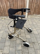 Z Tec Falcon Folding Rollator Mobility Walker 4 Wheels with Seat