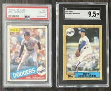 Orel Hershiser High Graded Cards With O-PEE-CHEE Rookie