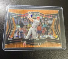 2025 PANINI SELECT Will Clark DIAMOND LEVEL ORANGE PULSAR /49 Rangers