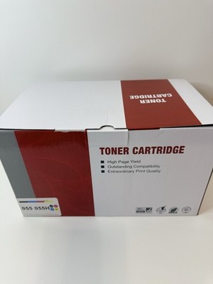 Compatible Canon 055 055H Toner Cartridge Set 4 Pack CMYK High Yield MF641Cdw