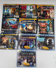 Lot of 10 Vintage PC CD DVD ROM Video Game Mystery Masters Big Fish Horror 