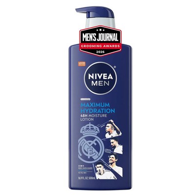 NIVEA MEN Maximum Hydration Body Lotion 16.9 fl oz Fast Absorbing Moisturizer