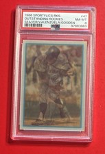 1986 Sportflics Rookies #47 Tom Seaver Dwight Gooden Fernando Valenzuela PSA 8