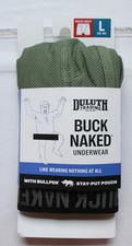Duluth Trading Co. Men's Buck Naked Bullpen Boxer Briefs NN7 Rosemary Large NWT