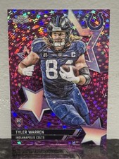 Marketplace image: Tyler Warren 2025 Topps Chrome Cosmic RC Rookie StarFractor SuperFractor 1/1