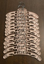 Baby World Co Pink Plastic Child's Clothes Hanger Vintage Circus Carousel Clowns