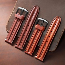 20mm 22mm 24mm Quick Release Genuine Leather Watch Strap Band for Men Wristband