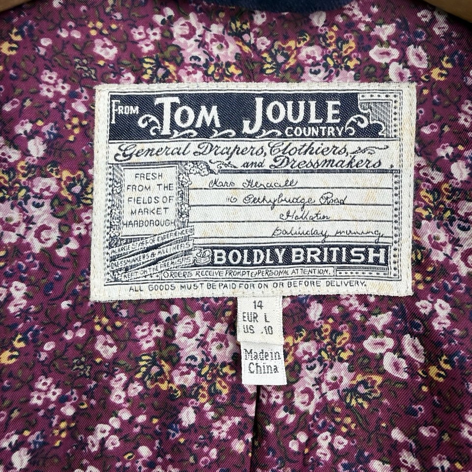 JOULES Tweed Jacket UK 14 Toad Green Hacking Blazer MAPILTON Country ...