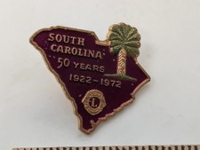 South Carolina Lions Club 50 Years 1922-1972 Lapel Pin
