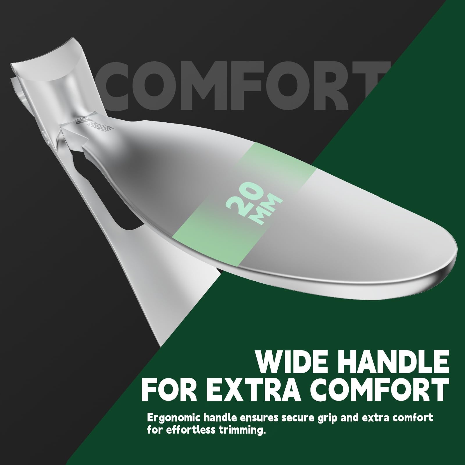 Toenail Clippers for Seniors Thick Toenails, Angled Head Large Toe Nail Clippers