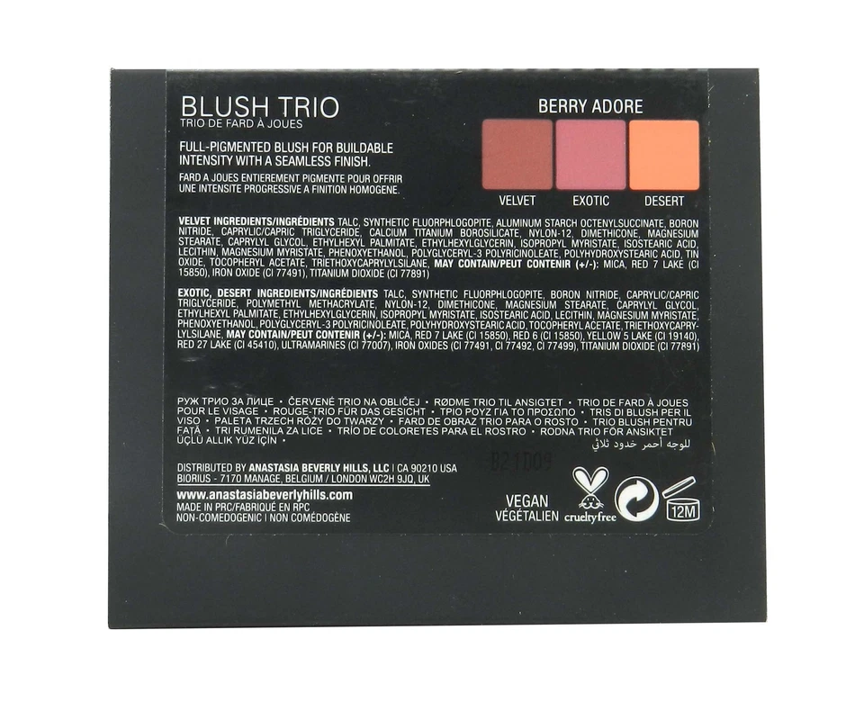 Anastasia Beverly Hills Blush Trio Berry Adore 3 X 0.11 Ounce - Image 3 of 3