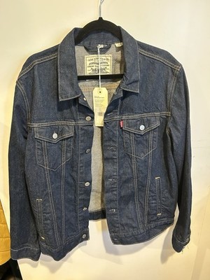 Levi's WellThread Hemp Cotton Type 3 Denim Jacket Mens L Dark Wash New Big E NWT