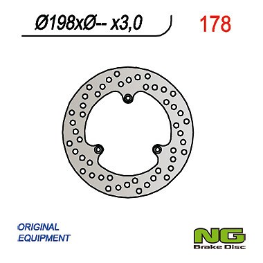 NG BREMSSCHEIBE VORNE KTM 60/65/85 SX (198x-x3)