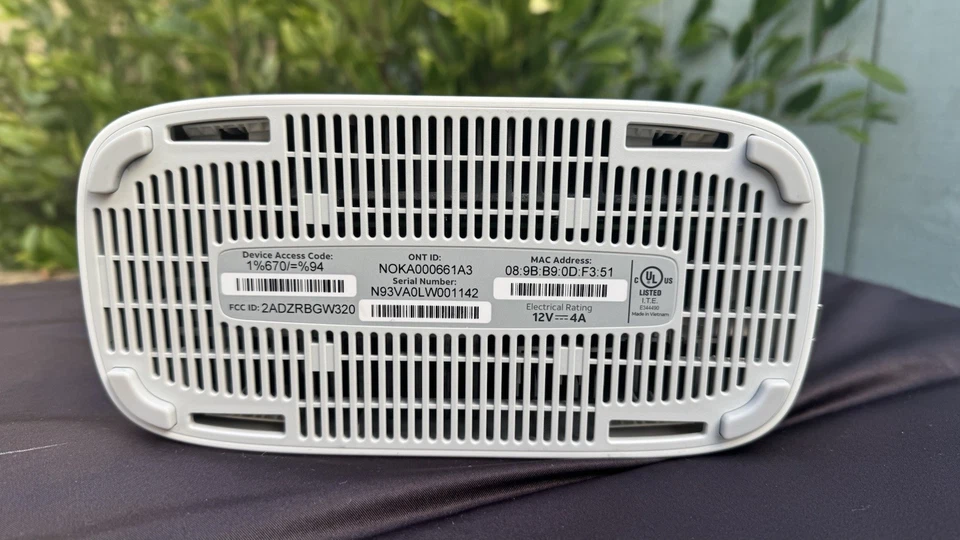 Router módem puerta de enlace de fibra AT&T BGW320-505 Wi-Fi 6 (usado, probado, funcionando) Foto 4 de 4