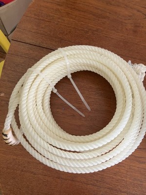 3-Strand Ranch Rope fast back 37' Strong, Durable Working NEW