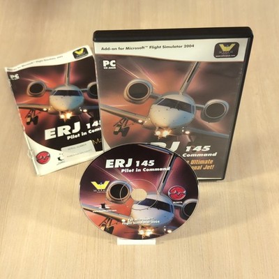 ERJ 145 Pilot In Command PC CD Rom Add-On Flugsimulator Sim 2004 FS2004