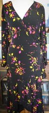 Joanna Hope Stunning Ruffle Jersey Stretch Floral Dress 20