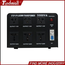 Findmall 5000W Step Up/Down 110V-120V To/From 220V-240V Converter Transformer