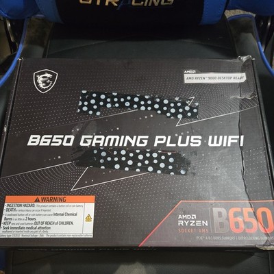 MSI B650 GAMING PLUS WIFI AM5 AMD B650 PCIe 4.0 Wi-Fi 6E ATX Motherboard