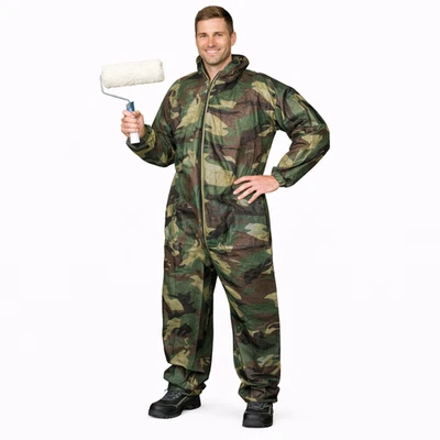 Einwegoverall Camouflage Overall Maleranzug Schutzbekleidung Schutzanzug M-XXXL - Bild 1 von 3