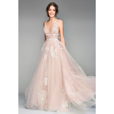 Willowby by Watters Galatea Lace Tulle Wedding Gown Size 6 Anthropologie