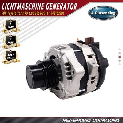 Lichtmaschine Generator 100A 12V Für Toyota Yaris P9 1.0L 2008-2011 1042102291