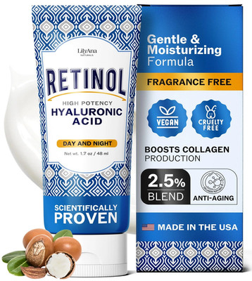 LilyAna Naturals Anti Aging Retinol Face Cream for Women   Wrinkle & Neck Cream
