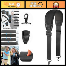 67" Thick Padded Neoprene Shoulder Strap with Adjustable Buckles Metal Hooks -