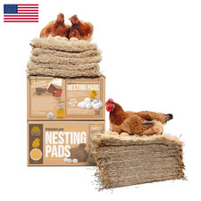 Almohadillas de anidación de gallinas Eaton para mascotas y pastos premium cultivadas en Estados Unidos de manera sostenible