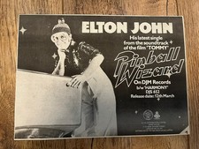 Elton John “Pinball Wizard” 1976 Original Advertisement Tommy Film Soundtrack 