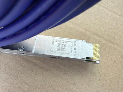 CREDO QSFP-DD 400G-L to QSFP 100G,  CAC43X301D4P-XX1  DAC 3M Cable