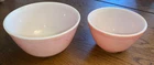 Vintage Pyrex Nesting Mixing Bowls Flamingo Pink Set of 2  401, 402