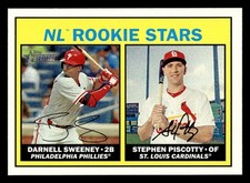 NL Rookie Stars (Darnell Sweeney / Stephen Piscotty) 2016 Topps Heritage #183