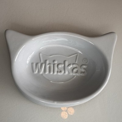 Limited Edition Weiß Keramik Whiskas Katze Futternapf Futternapf Wassernapf Schale