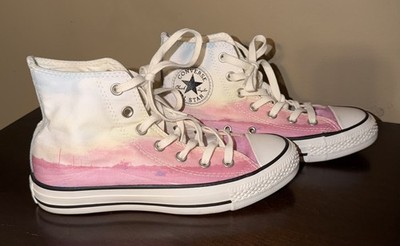 Converse Chuck Taylor All Star Pink High Top 551629C Size 7 Sunset 
