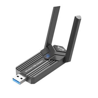 Wireless USB WiFi 6 Adapter 1800Mbps Dual Band 2.4/5GHz Network Dongle w/Antenna