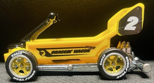 Hot Wheels Treasure Hunt Draggin Wagon CUSTOM Wheel & Tire Real Riders - Picture 1 of 5