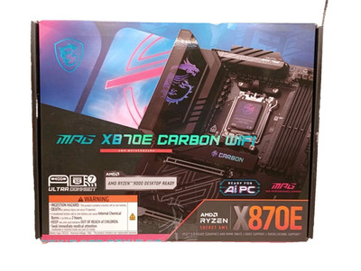 MSI MPG X870E CARBON WIFI AM5 AMD X870E ATX Motherboard