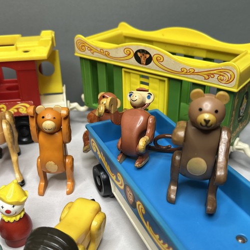 VTG 1974–76 Fisher Price #991 Little People Circus Train Set 15 Pcs - Picture 7 of 24