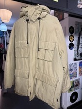 Beige Spywak Parka with Detachable Padded Down Jacket Size M
