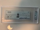 Willie Mays autographed check from home account (PSA/DNA Gem Mint 10).