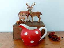Utzschneider & Cie Confetti Milchkännchen  Polka dot rot Punkte Sarreguemines 