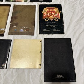(25) Video Game Manual LOT Super Nintendo, Genesis, SNES, NES & More!!!