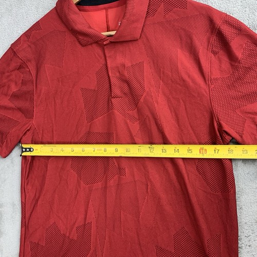 Nike Shirt Herren Small Golf Polo Rot Tiger Woods TW Camo Jacquard CT3801 Freizeit - Bild 3 von 10