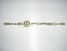 Porsche 914-6 Boot Emblem Badge Gold Lettering.