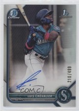 2022 Bowman Chrome Prospect Refractor 210/499 Luis Chevalier #CPA-LC Auto 0c6