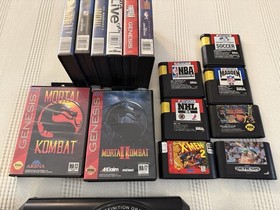 Original SEGA Genesis 1601 Lot: 1 Console, 3 Controllers, 15 Games READ